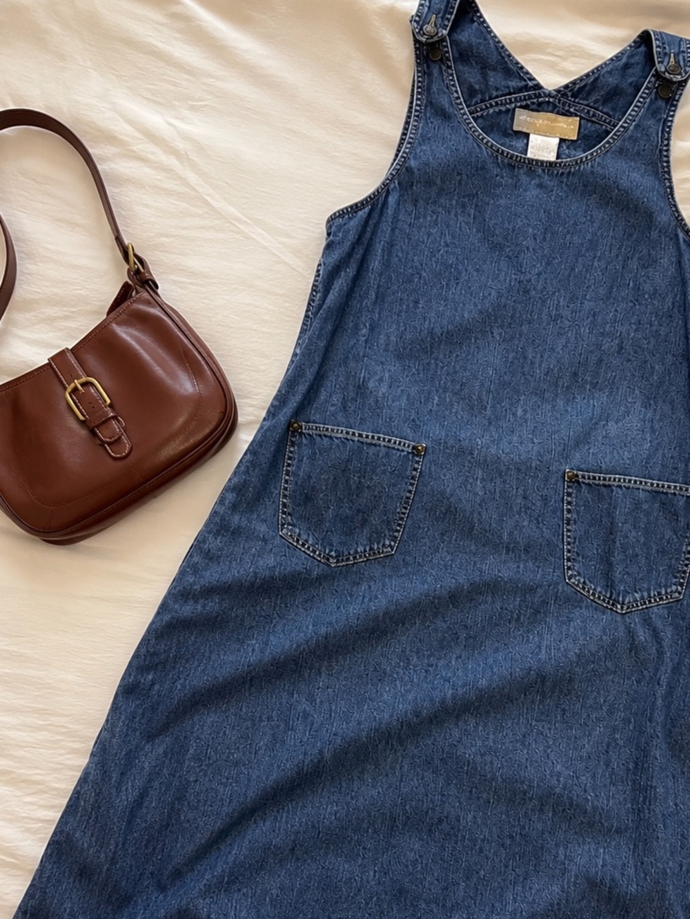 Vintage Liz Claiborne Lizwear Petite Denim Jumper Dress